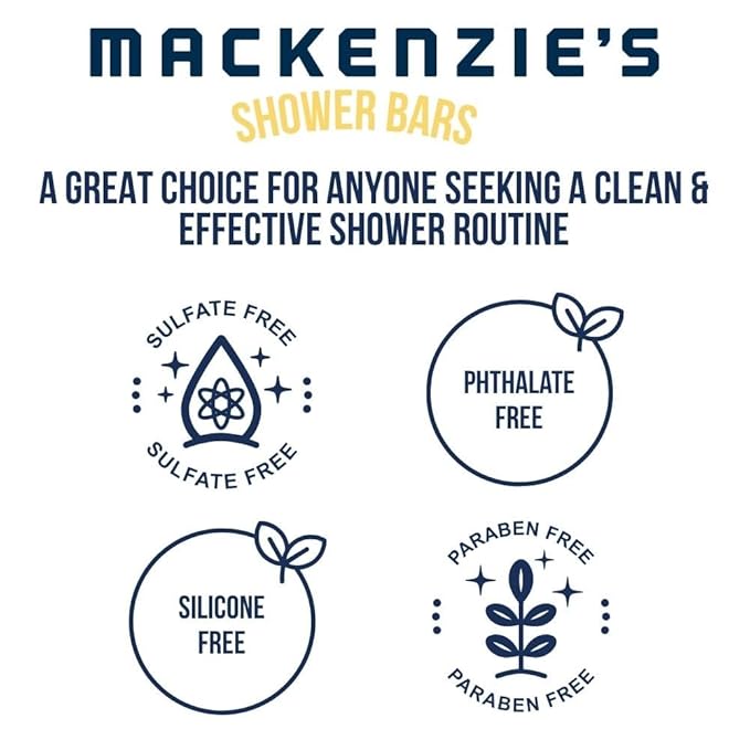 MacKenzie's Sand &amp Sea Deodorant &amp Shower Bar Bundle - Gifts for Women - Gifts for Men - Coastal Gifts - Natural - Sea Salt - Ozone - Citrus