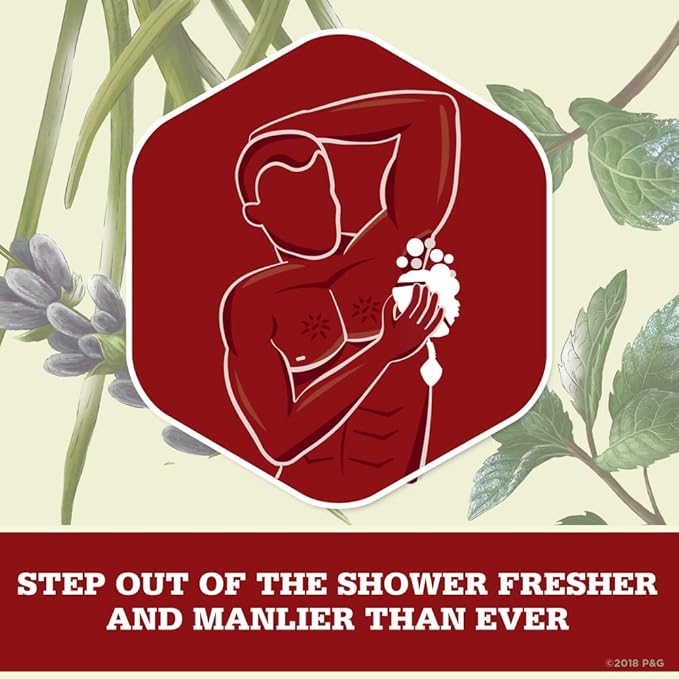 Old Spice Body Wash for Men Invigorate with Cooling Mint 16 Fl Oz (Pack of 4)