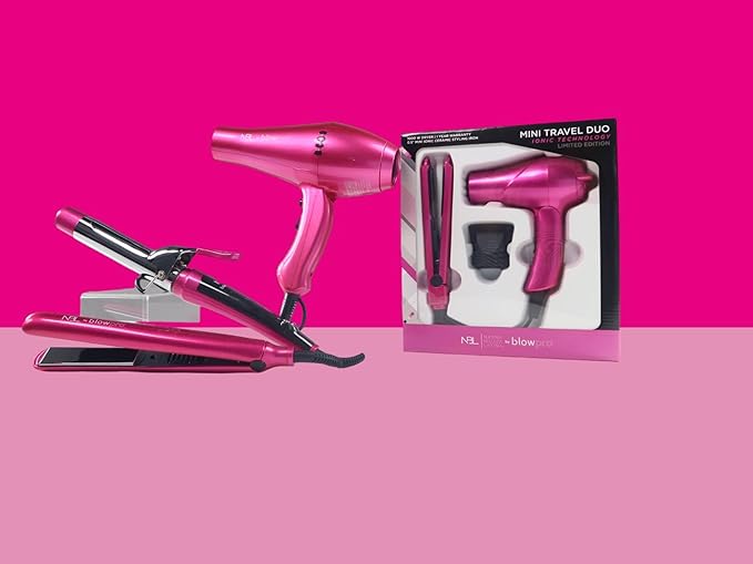 blowpro NBL Professional Titanium Styling Wand Ionic Technology 1.25 Barrel Easily Create Gorgeous S Shaped Curls to Classic Soft Curls Auto Shut-Off Rapid Heat Technology Built-in Stand