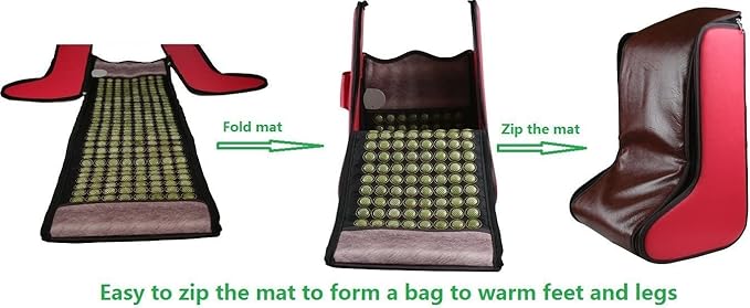 H&ampB Luxuries Heated Full Body Wraps 2 in 1 Multifunction Natural Jade Barrel Leg Foot Warmer and Far Infrared Natural JadePromotes Circulation and Muscle Relaxation