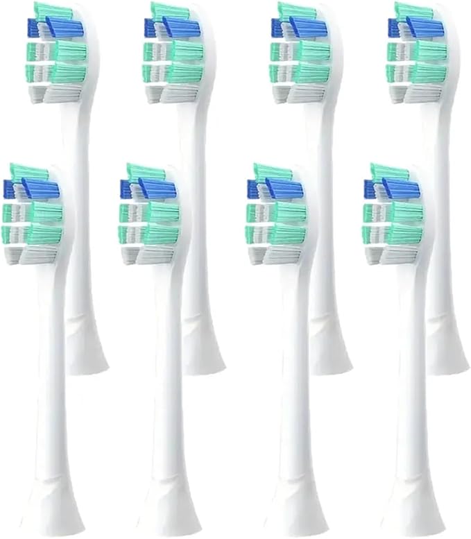 4-16pcs Replacement Toothbrush HeadsCompatible for Philips Electric Brush Head 1100 2100 4100 4300 5100 5300 6100 6500(8pcs)