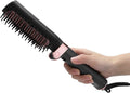 Straightening Comb for Hair Electric Folding Straightener Brush 2-in-1 Hot Brush Hair Straightener Compatiable for Home Salon Travel(US)