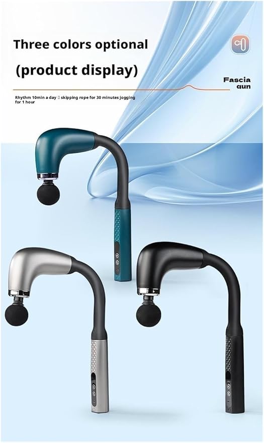 Bent Hook Fascia Electric Massage Gun(Black)
