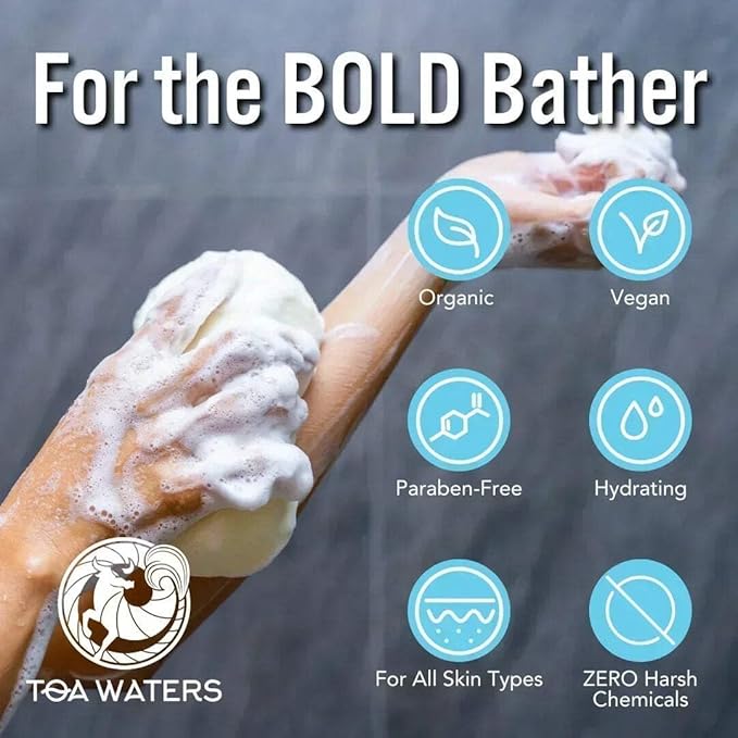 TOA Waters Lockwood Forest Body Wash Sage Oakmoss &amp Lavender – Herbal Hydrating Cleanser Sulfate-Free Vegan Body Wash with Organic Extracts