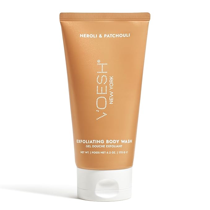 VOESH Sugar Scrub &amp Exfoliating Body Wash with Plant-Derived AHAs &amp Vegan Probiotics K-Beauty Korean Skincare - Neroli &amp Patchouli
