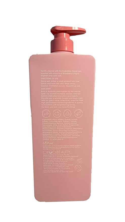 Strawberry &amp Fig Shower Gel Brighten &amp Calm (Pack Of 1) 33.8 Fl Oz