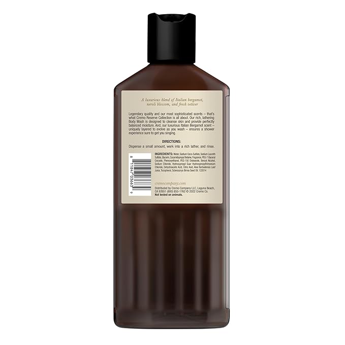 Cremo Coconut Mango Shave Cream for Women 2-Pack and Italian Bergamot Body Wash for Men 16 oz