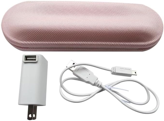 Travel Charger Case w/AC Charer+USB Cable 2023 New HX9210 HX9200 Replacement for Philips Sonicare DiamondClean HX9340 HX9350 HX9382/HX9342/HX939L Toothbrushes(Pink)