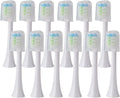 Replacement Brush Heads Compatible for SOOCAS X3U/X3Pro/X5/V1/D2/D3 6/12pcs Bristle Electric Toothbrush Sealed Packed(SHUSHI-WH-12PCS)