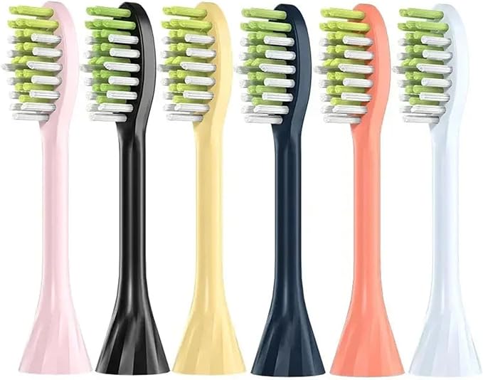 Compatible for 4Pack Replacement Toothbrush Heads Compatible with Ph One Soni Care Electric Head HY1100 HY1200 BH1022(Miami Coral)