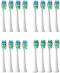 16pcs Replacement Brush Heads Compatible for Sonicare HX3 HX6 HX9 Series HX3210 3211 6150 6500 6510 6530 9342 6730(16pcs P2)