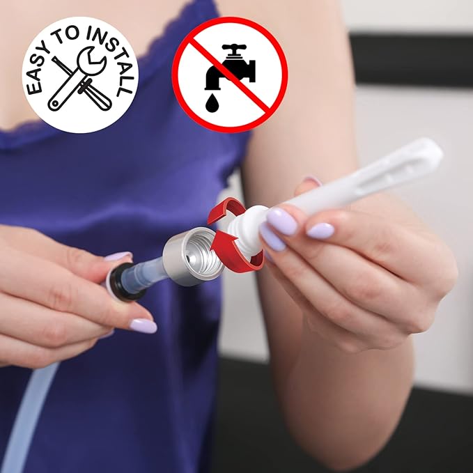 2 Large Opening Vaginal Douche Bottle with Back-Flow Prevention - Vaginal Douche for Women Comes with A Wrench Free of PVC &amp Phthalates &amp BPAs 15 Fl Oz White
