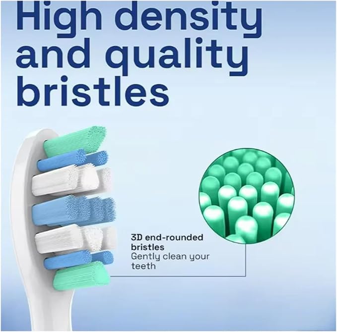 Replacement Toothbrush Heads Compatible for with Philips Sonicare Electric Brush Head 1100 2100 4100 4300 5100 5300 6100 6500 Etc(12pcs)