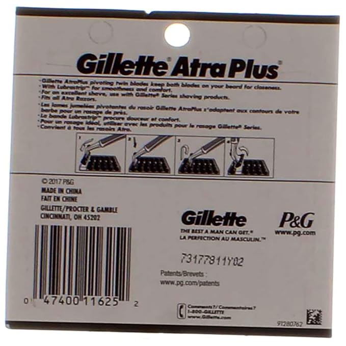 Gillette Atra Plus Cartridges 10 CT (Pack of 3)