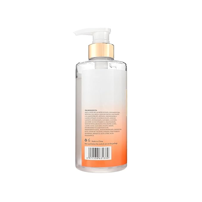 Neutriherbs Brightening Body Wash for DullUneven Skin Vitamin C Brightening Shower Gel For Women And Men Daily Shower Soap With Papain Niacinamide - Citrus Scent 16.9 Fl.Oz