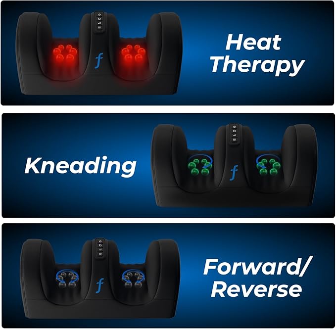 REATHLETE FOOTTOPIA Foot Massager Machine with Heat | Foot and Calf Massager | Ultimate Feet Massager for Pain Relief and Circulation Boost | Deep Tissue Massager
