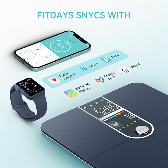 Smart Scales for Body Weight Dual Screen Display Digital Bathroom Scale High Accuracy Analyze 17 Body Composition Metrics Weight Watchers Scale for Body Weight Fat