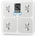 ABLEGRID Smart Bathroom Scale for Body Weight Digital Body Fat Scale with LED Column Trend DisplayBMIMuscle MassBody Type Accurate Home Weighing Scale for People with APP-Free Mode400lb