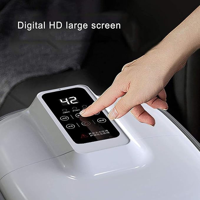 Foot Spa Massager Basin – Heated Electric Foot Bath Tub with Automatic Massage Rollers &amp Temperature Control – Spa Treatment That Rejuvenates Tired Feet &amp Relieves Pain &amp Pressure