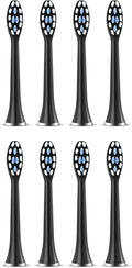 Replacement Toothbrush Heads Compatibility for Revyline RL010 Electric Accessories Nozzles Bristles(8PCS Black)