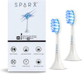 SPARX - Toothbrush Replacement Heads Brush Heads with Blue Light Therapy for Gum Care Replacement Brush Heads White 2 Pack…