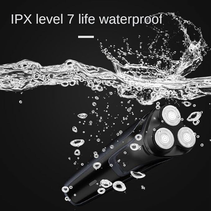 Head Shavers for Bald Men Electric Shaver Rechargeable Razor Shaving Knife Whisker Knife Household Portable Floating Three Tip Water Wash