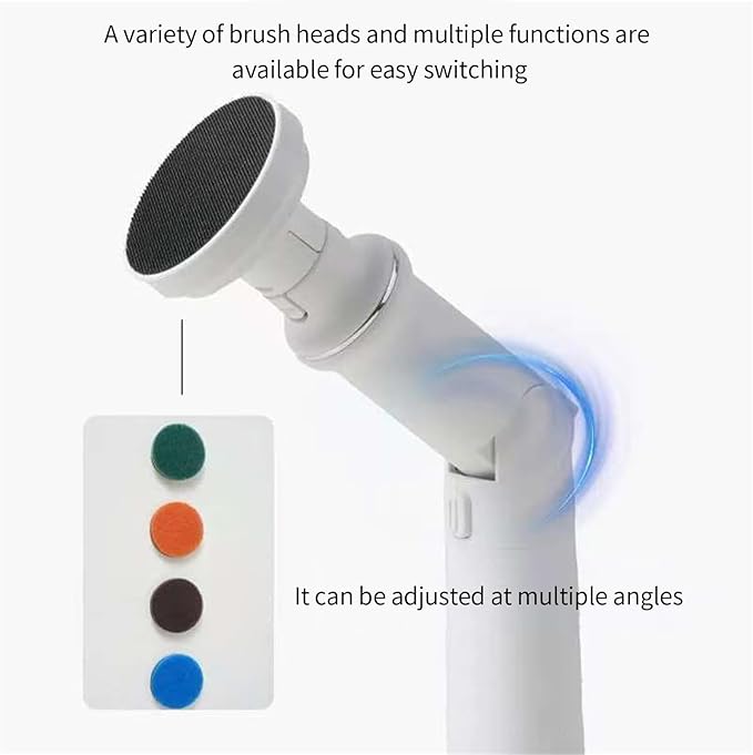 Cordless Automatic Rotation Tool Featuring Multiple Brush Head for Efficient Electric Brush