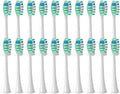 Brush Heads Compatible with Tips Soft Nozzles Vacuum Sealed Packaged Hx3/6/8/9 Series General(20pcs Green)