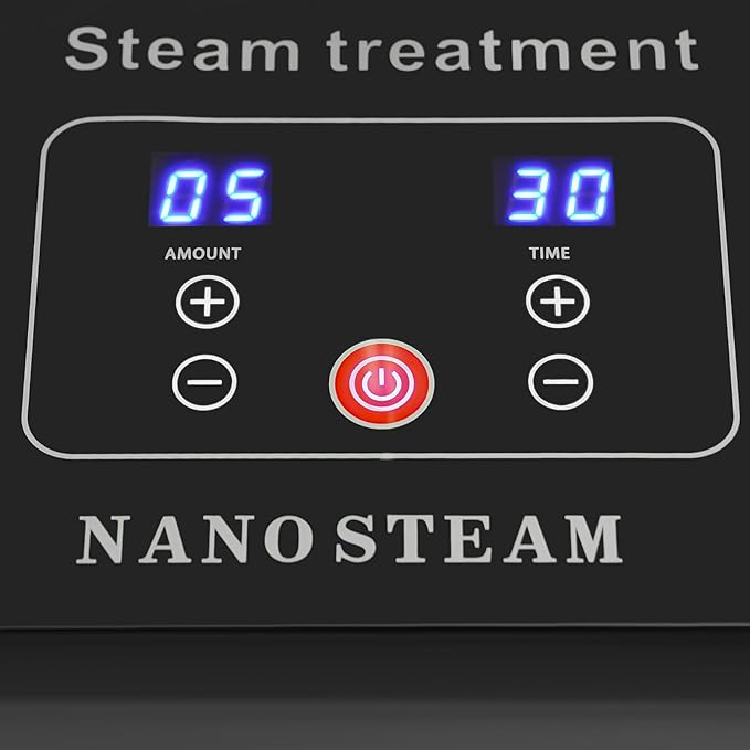 1200W/110V Adjustable Height Nano Hair Steamer Standing 3 in 1 Hair Steamer w/Removable Nozzle Standing10 Levels Fog Hair Color Processor SPA Steamer for Hair Salons Barber Stores (Black)