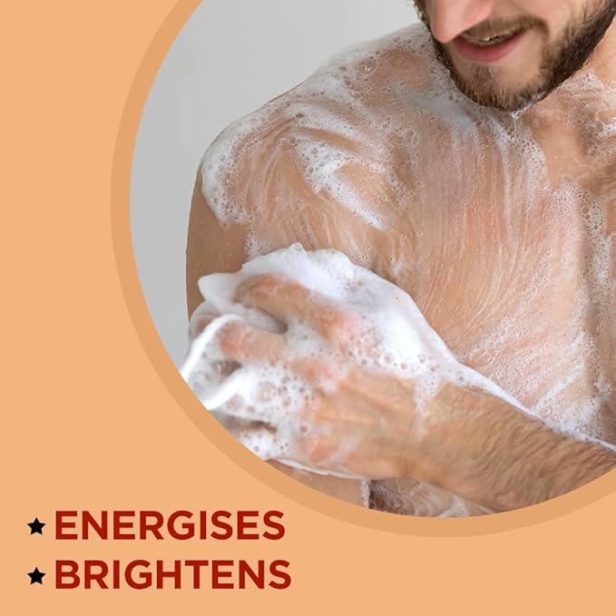 The Man Company Perfumed Body Wash- Bergamot &amp Mandarin | Shower Gel for Glowing &amp Bright Skin | With Turmeric &amp Orange Peel Extract | Long-Lasting Fragrance | Toxin-Free- 200 ml