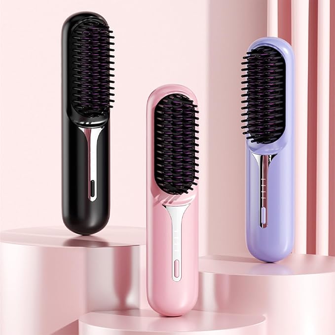 Fashion Hair Straightener Brush With Cordless And Rechargeable Hairdress Accesories Stylong Tool For Easy Use