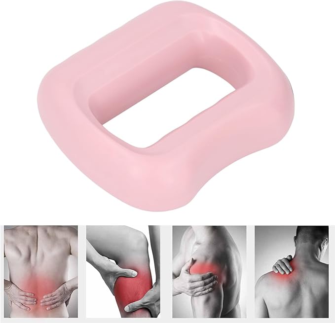 ZJchao Wearable Electric Body Massager Ring Muscle Recovery Electric Body Massager Ring Deep Tissue Vibrations with Portable Design enhances Recovery and Well Being (Pink)