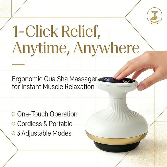 Morlit Smart Cupping Massager Cordless Deep Tissue Body Massager with 9 Suction Levels &amp Heat Therapy One-Touch Electric Massager for Neck Back Shoulder Pain Relief Rechargeable Gift Set
