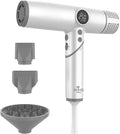 AIKO PRO Salon Ionic Hair Dryer 1800W High-Speed Foldable Travel Blow Dryer Brushless Motor for Fast Drying &amp Frizz Control 3 Temps &amp 3 Speeds Lightweight Portable &amp Quiet with 3 Magn