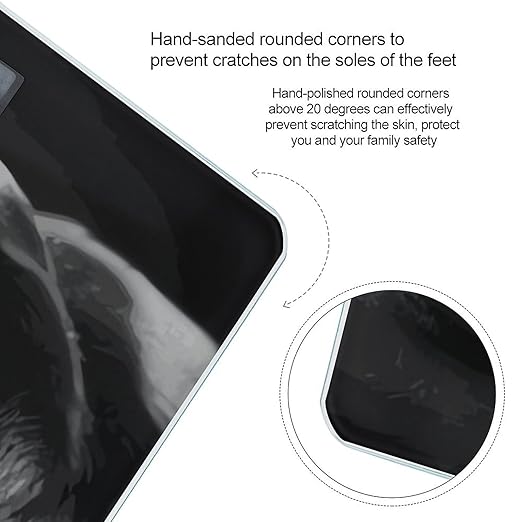 Black Labrador Puppy Scale for Body Weight Highly Accurate Digital Bathroom Body Scale Digital Bathroom Scales for People Anti-Slip Large LCD Display Smart Scales