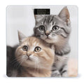 Cats Scale for Body Weight Safe Rounded Corners Tempered Glass Digital Bathroom Scale LED Display 400lb Capacity Weight Scales with High Precision Sensors