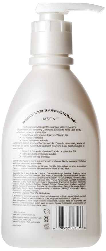 Jason Shower Body Wash Rosewater 30 Fl Oz (Pack of 2)