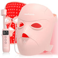Medisana 3D Red Light Therapy Mask for Face 336 LEDs Light Therapy Mask with 3 Modes - NIR 830nm Red 630nm Blue 415nm - Cordless &amp Rechargeable LED Face Mask for Home Skincare Gifts for Women