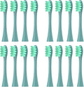 16pcs Replacement Brush Compatible for Oclean Sonic X/Pro/ Z1/ SE F1 One PW01/03/05/07/09 P5 Electric Toothbrush(16 Green)