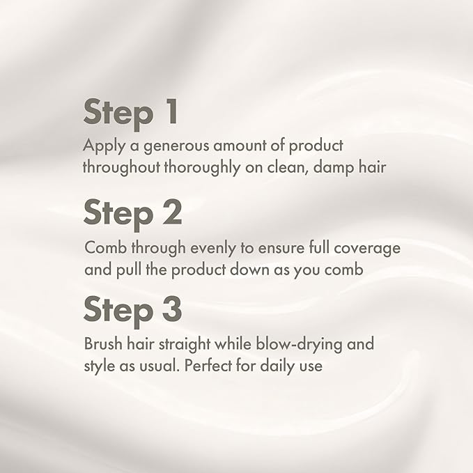 Enjoy Straightener Smoothing and Frizz Control Cream for Coarse or Curly Hair Non-Chemical Hair Straightening Balm for Sleek and Soft Styles 8 Oz