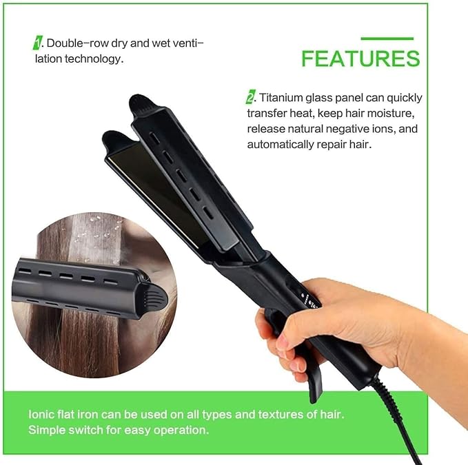 Professional Hair Straightener Straightener and Curler for All Hairstyles Adjustable Heat Birthday Gifts for Women/Mom/Wife/Her