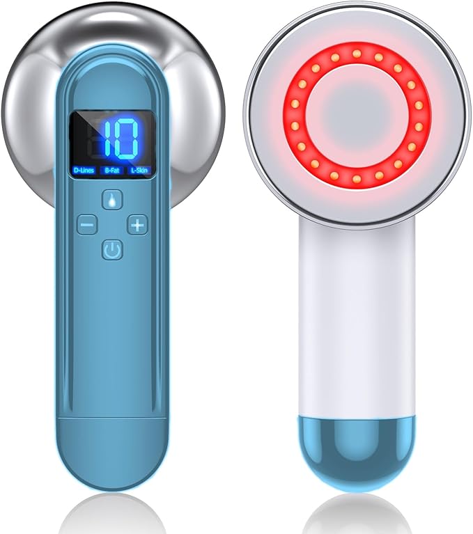 Body Sculpting Machine - Professional Handheld Cordless Cellulite Massager - Suitable for Belly Neck Legs Hip Arms（Baby Blue）
