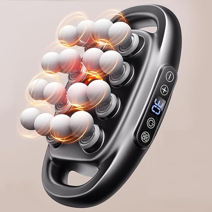 Massager Set 16-Head Massage Gun Deep Tissue Body Muscle Pain Relief Adjustable Red Light Muscle Tool for Back Shoulders Legs Foot Body