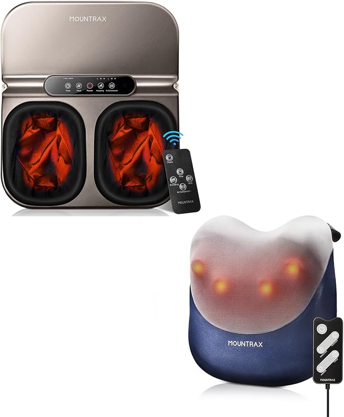 MOUNTRAX Foot Massager and Shiatsu Back Massager