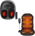 Shiatsu Foot Massager with Heat &amp Back Massager Chair Pad