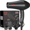 1875W Far Infrared Hair Dryer | Powerful AC Motor Blow Dryer Fast Drying | 2 Speed 3 Heat with Cool Shot | ETL Certified with ALCI Safety Plug | Concentrator &amp Diffuser &amp Comb | 2.65M Long Cor
