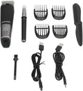 Men's Electric Hair Clippers Set Frequency Conversion 2 Speed Hair Trimmer Nose Trimmer Set Portable Low Noise for Salon