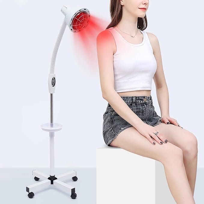 Infrared Light 275w 110v Near Red Infrared Heat Lamp Therapeutic Lamp with 360° Rotatable for Relieve Pain and Muscle Aches