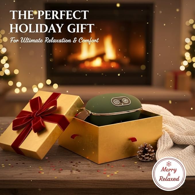 Neck Massager with Finger Kneading Deep Tissue Neck &amp Shoulder Massager 4D Palm-Kneading Massage with Heat Wearable Strap Gentle Warmth for Stress &amp Tension Relief