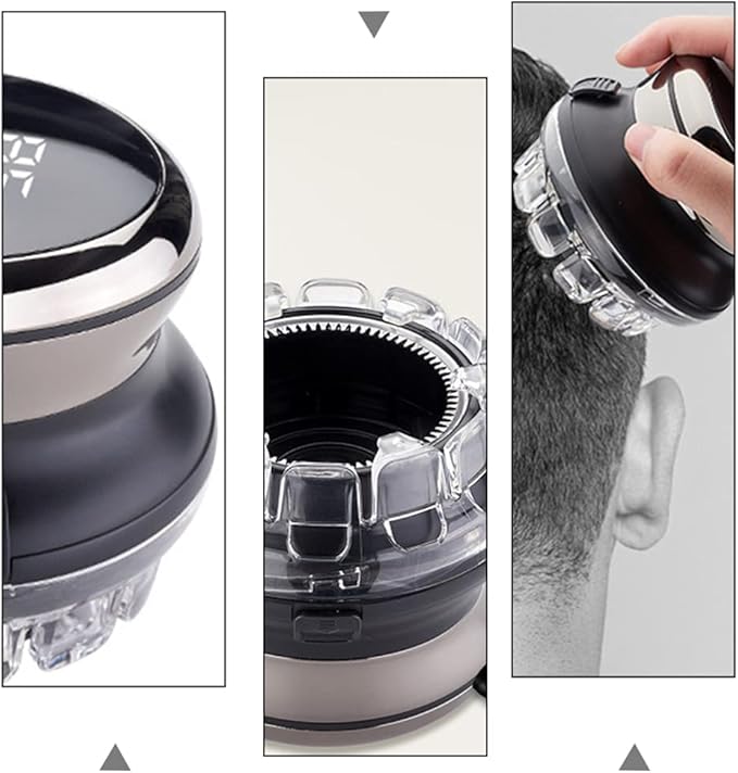 1set Professional Salon Hair Clipper Trimmer Self-Service Clipper LCD Display Rechargeable Low Noise for Men Grooming